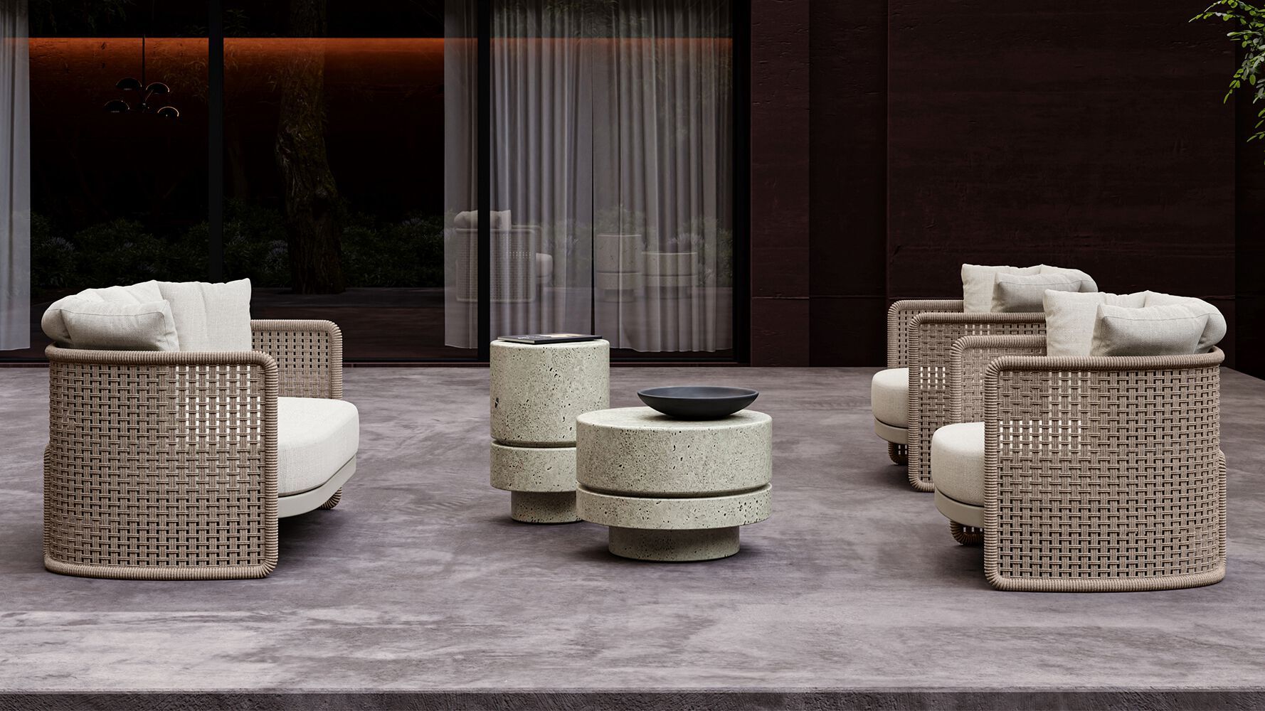 Круглый садовый столик SNOC Miura ARCH-00046218