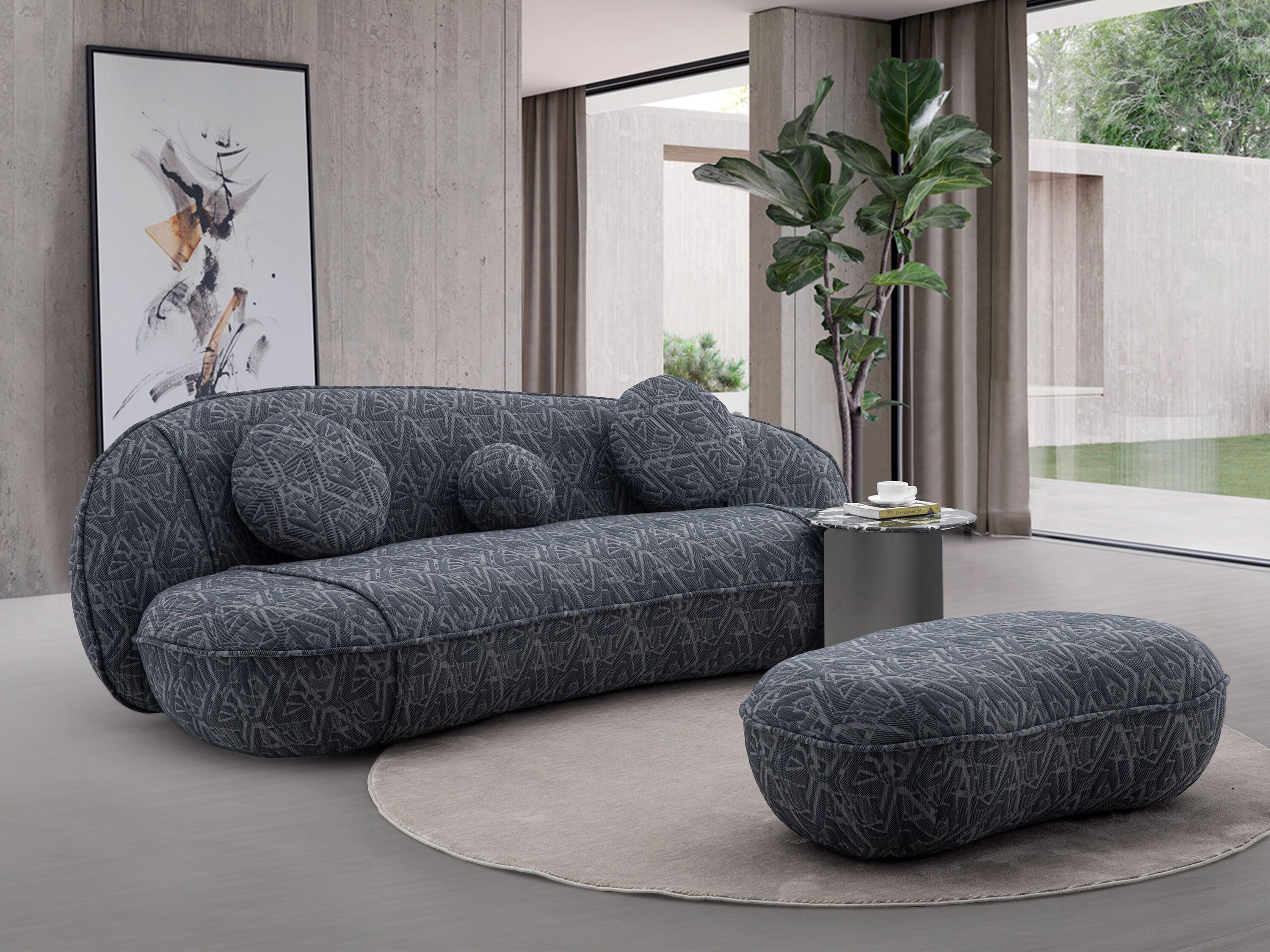 Кожаный изогнутый диван CAMPO DE' FIORI PEA ARCH-00001633 - Вид №5