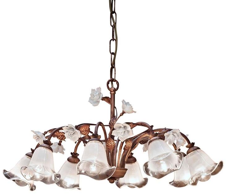 FERROLUCE Керамическая люстра Siena C1185-5/8 - Вид №1