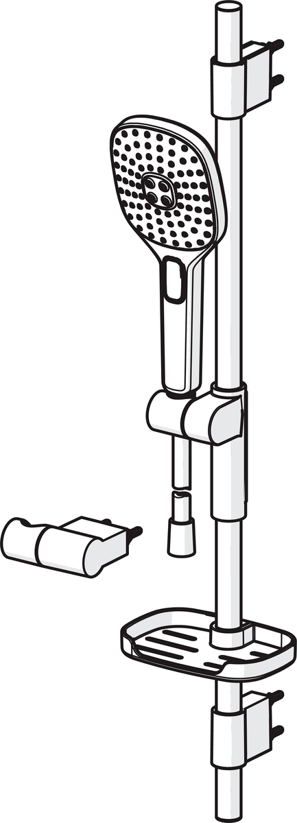 Oras 433 Душевой комплект 433 Hydractiva Style Хром  - Вид №2