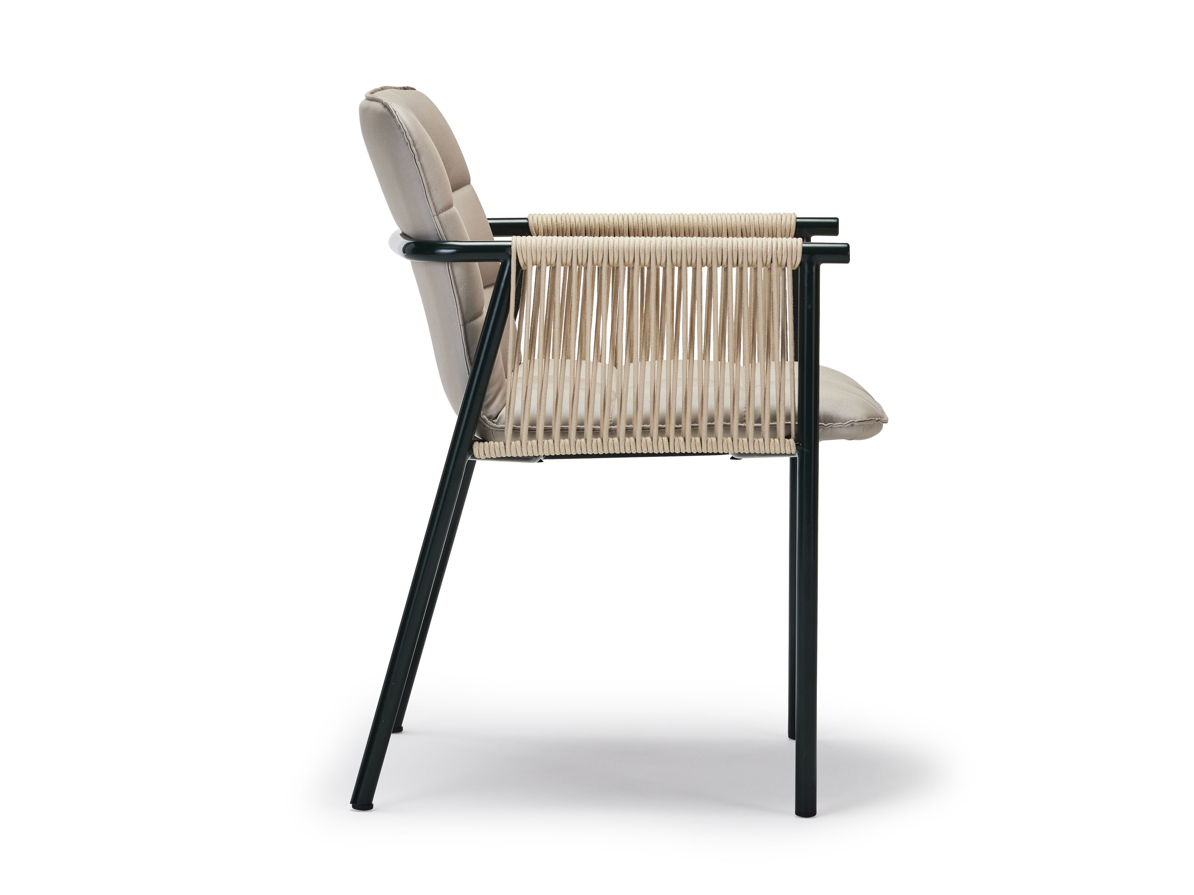 Тканевый и металлический садовый стул с подлокотниками Papell Design Squarez ARCH-00058325 - Вид №2