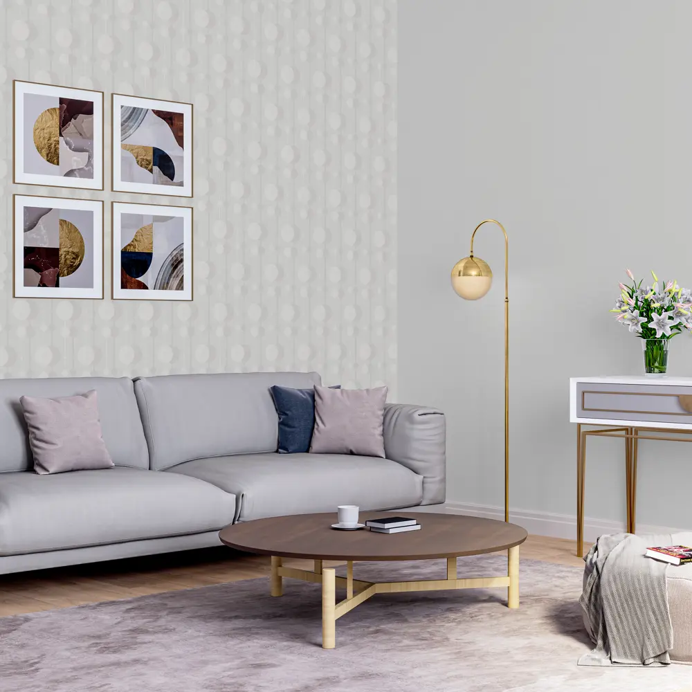 Обои флизелиновые Lucas серые 1.06 м м SP71800-14 Santreyd STLM-2081655 - Вид №3