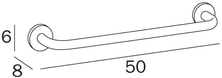 INDA® Вешалка для полотенец из нержавеющей стали Inox A1490 - Вид №4