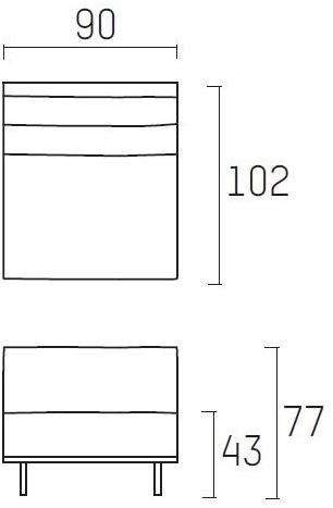 Piet Boon Модульный диван с огнестойкой обивкой Don living Pbc 06.100/102/103/ - Вид №17