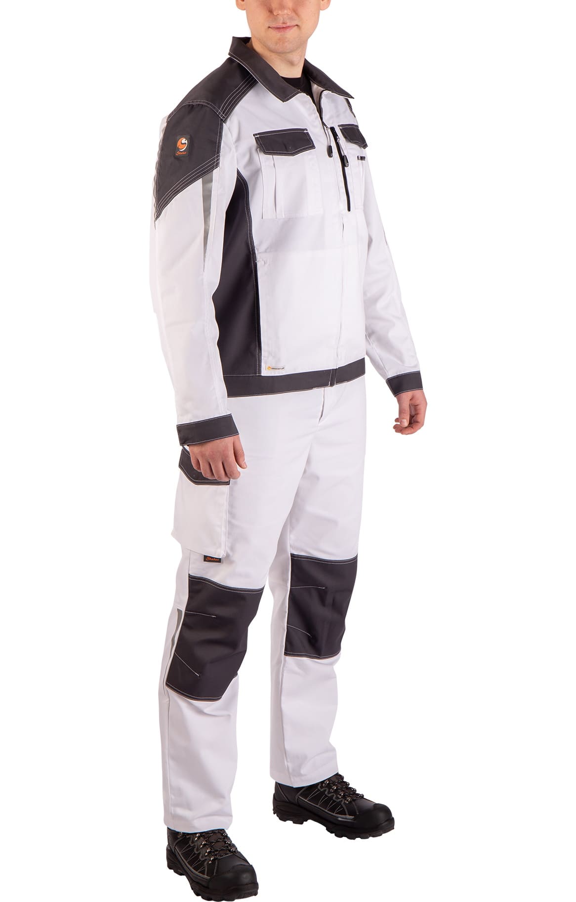 4974830 Костюм  NEW белый графит STATUS  Летняя спецодежда  размер 56-58/182-188  - Вид №19