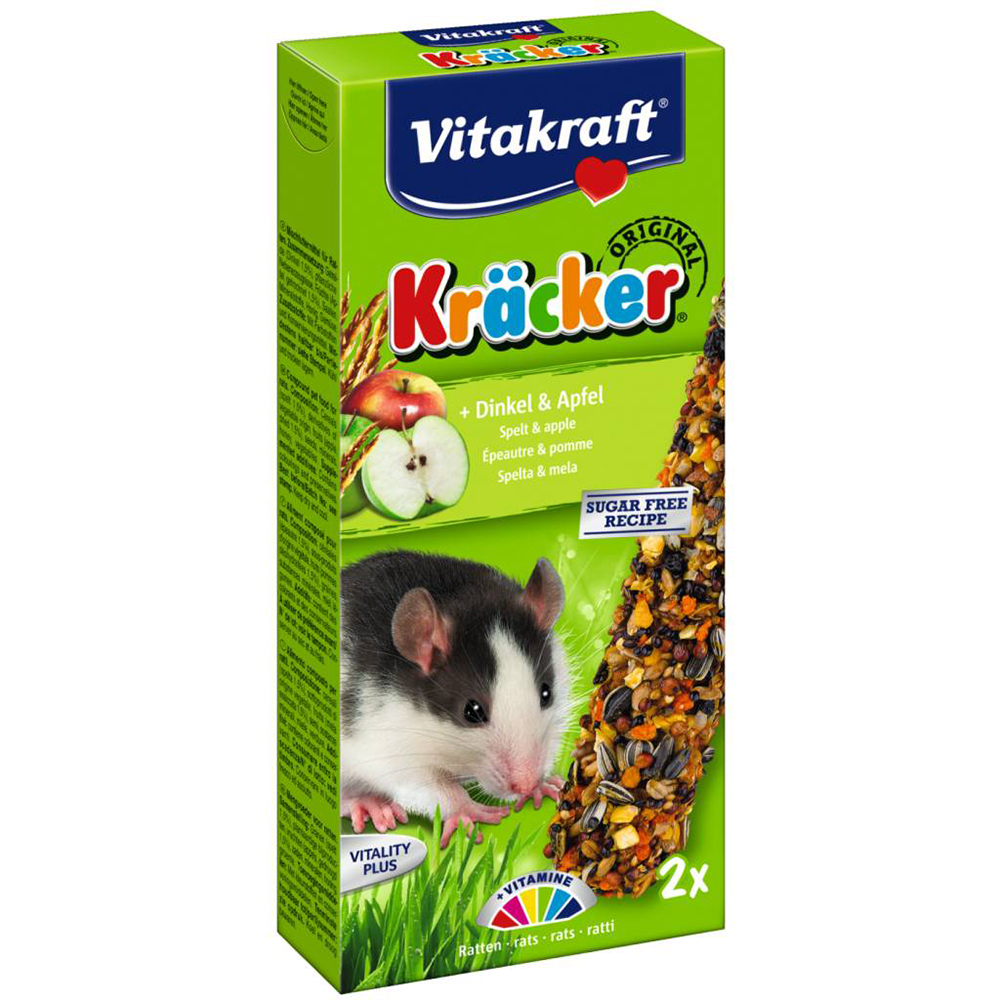УТ0009708 Корм для грызунов Крекеры для мышей с кукурузой и фруктами 2шт VITAKRAFT 