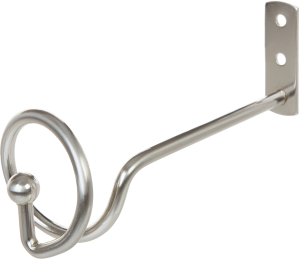 85186947 Подхват для штор 14.4 см металл цвет матовый хром Хром Матовый STLM-0059695 INSPIRE