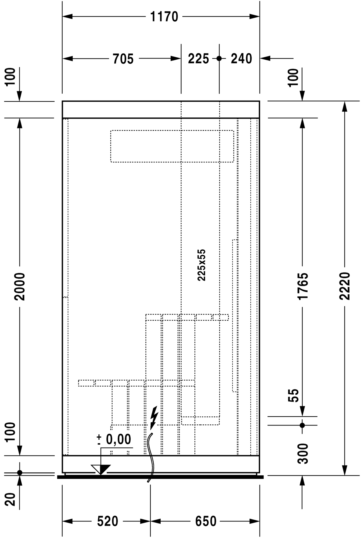 750122002011000 Сауна Inipi, пристенный и угловой вариант Inipi #7501 2350 x 1170 x 2220 мм
Исполнение: белый глянцевый (декор) Белый глянцевый декор Duravit  - Вид №2