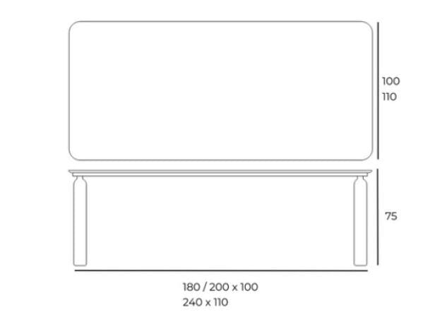 Прямоугольный обеденный стол Pacini & Cappellini Чт ARCH-00035289 - Вид №10