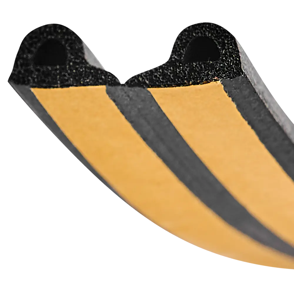 Уплотнитель EPDM для окон и дверей самоклеящийся Monlid P-профиль 6 м цвет черный STLM-2132547 - Вид №3