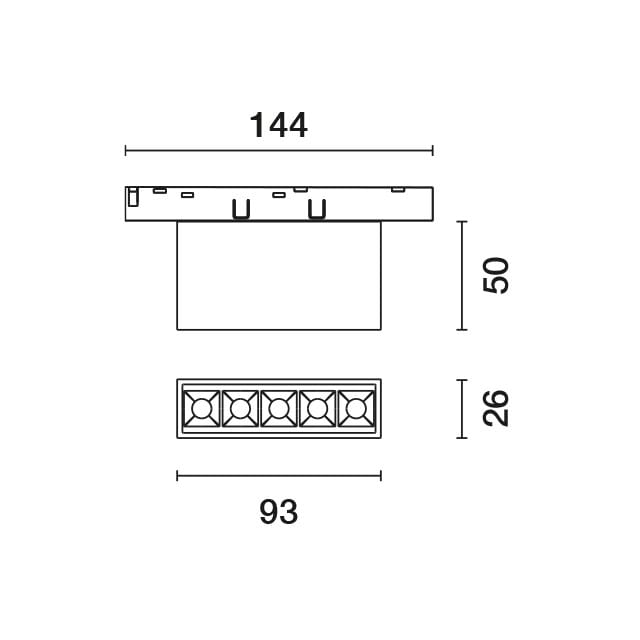 Алюминиевый светодиодный потолочный светильник iGuzzini Laser Blade XS ARCH-00143737 - Вид №2