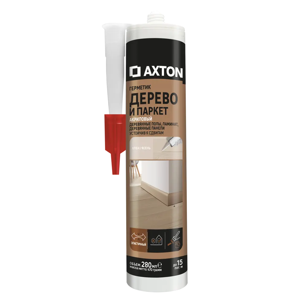 Герметик для дерева Axton цвет клен/ясень 280 мл 82291548 STLM-2060231 