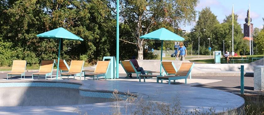 Nola Industrier Садовая кушетка из стали и дерева Low/high U11-58 - Вид №6