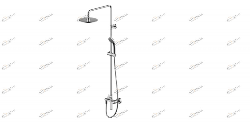 Душевая колонна со смесителем для душа OPAL F9125183CP-A6-RUS bravat