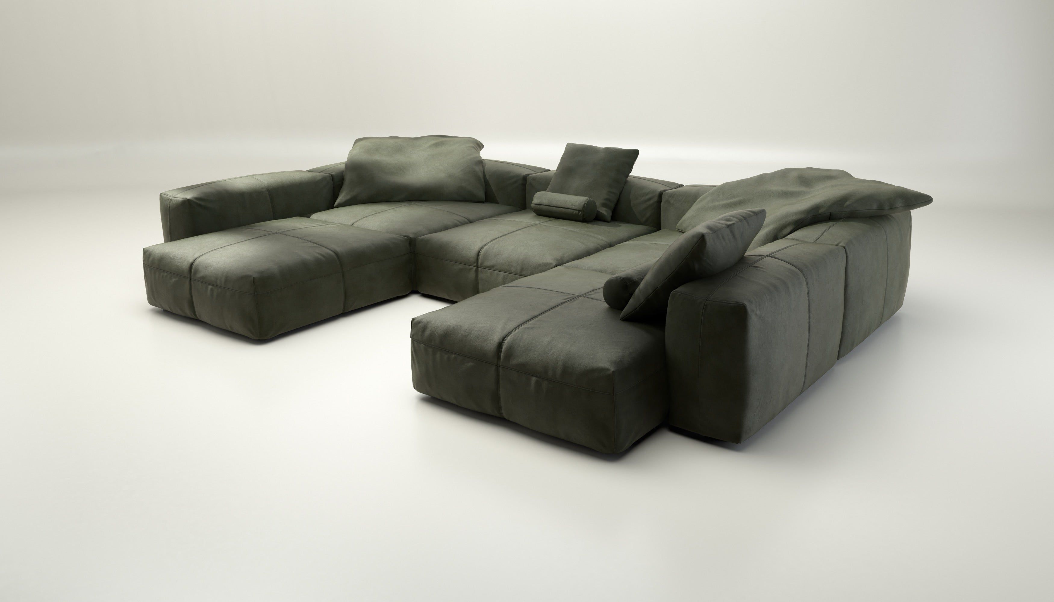 Кожаный модульный диван vetsak Leather ARCH-00148356 - Вид №3