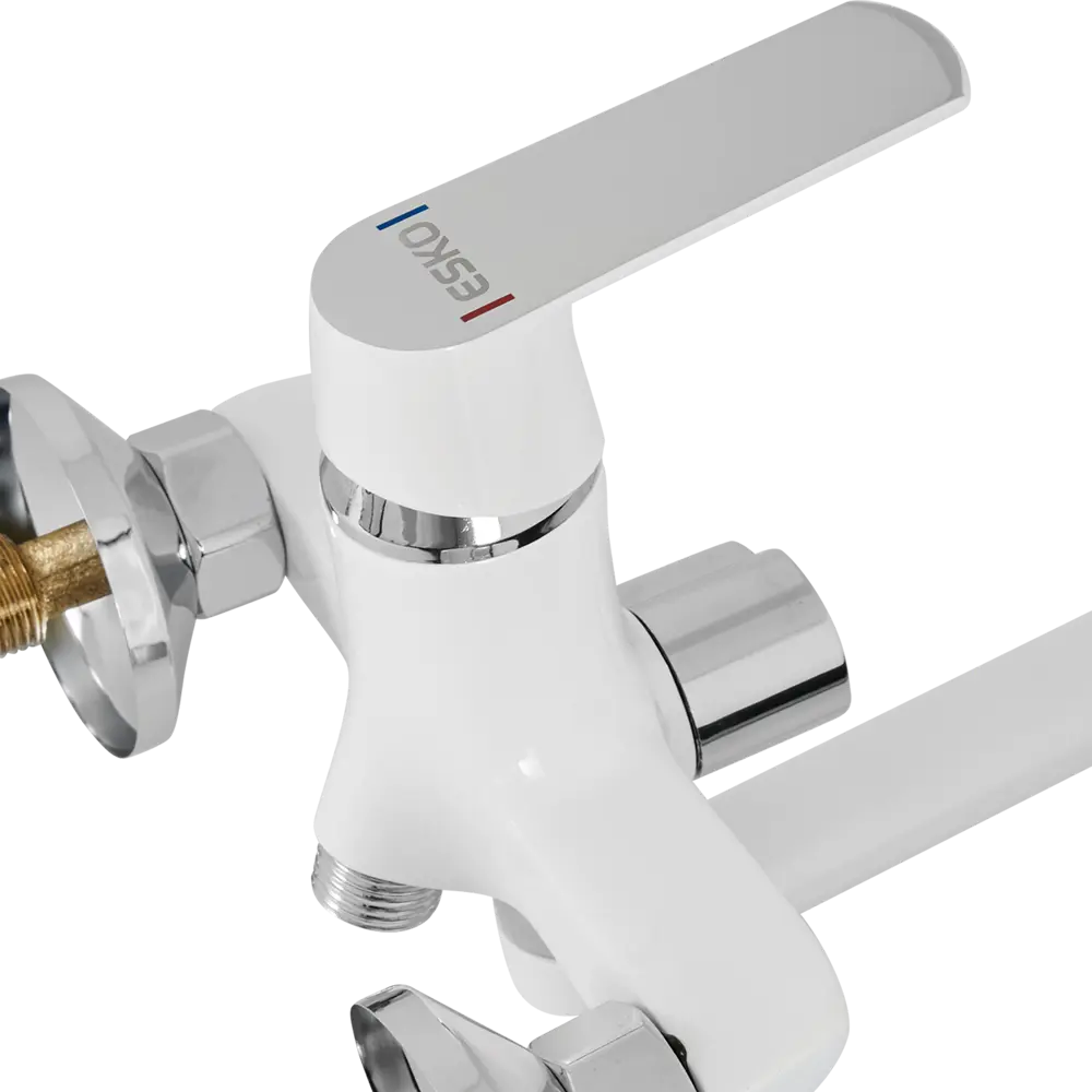 Смеситель для ванны Esko Twiggy 31 White однорычажный латунь TW31W STLM-2028931 - Вид №2