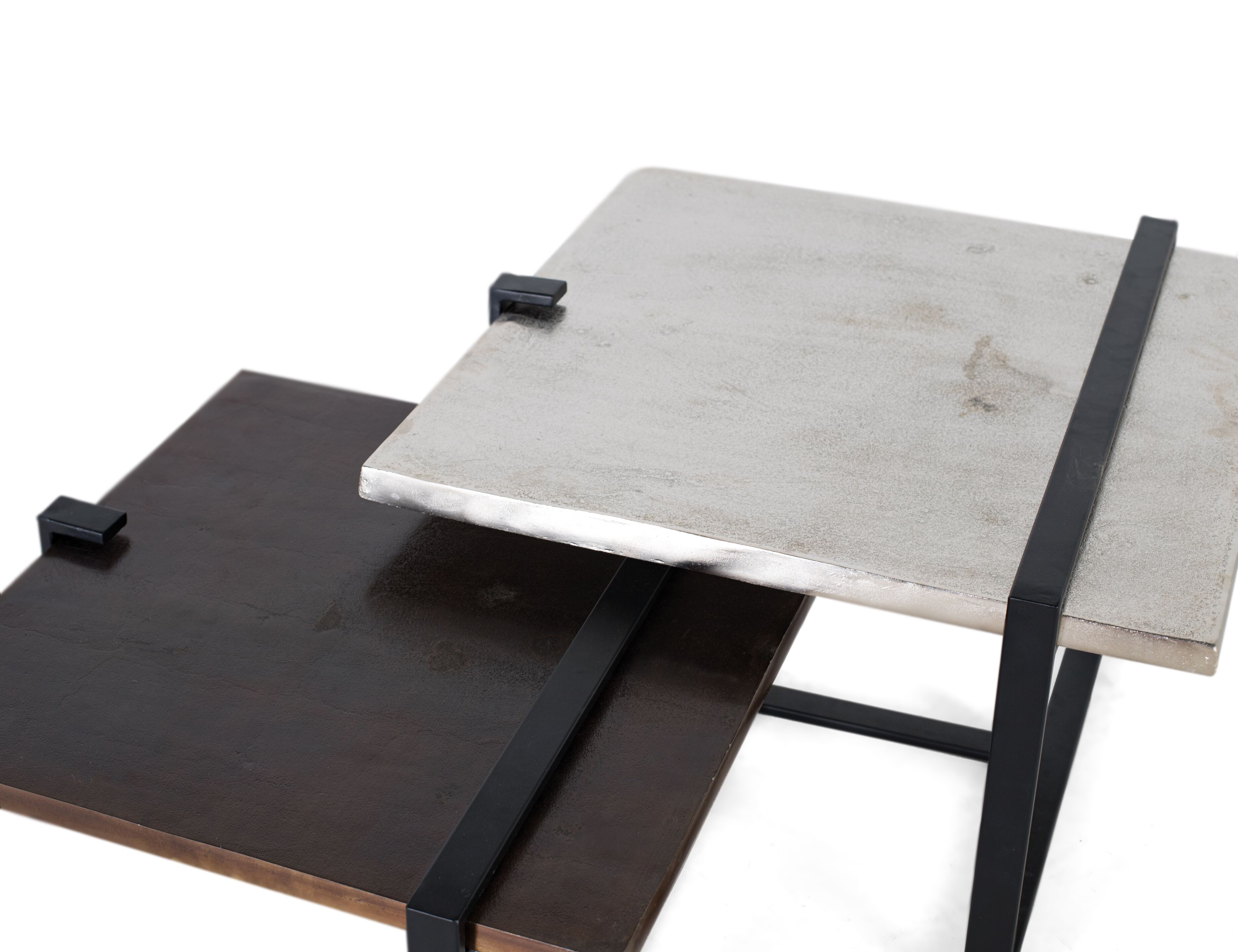 Квадратный металлический журнальный столик Giner y Colomer 1614 ARCH-00048132 - Вид №1