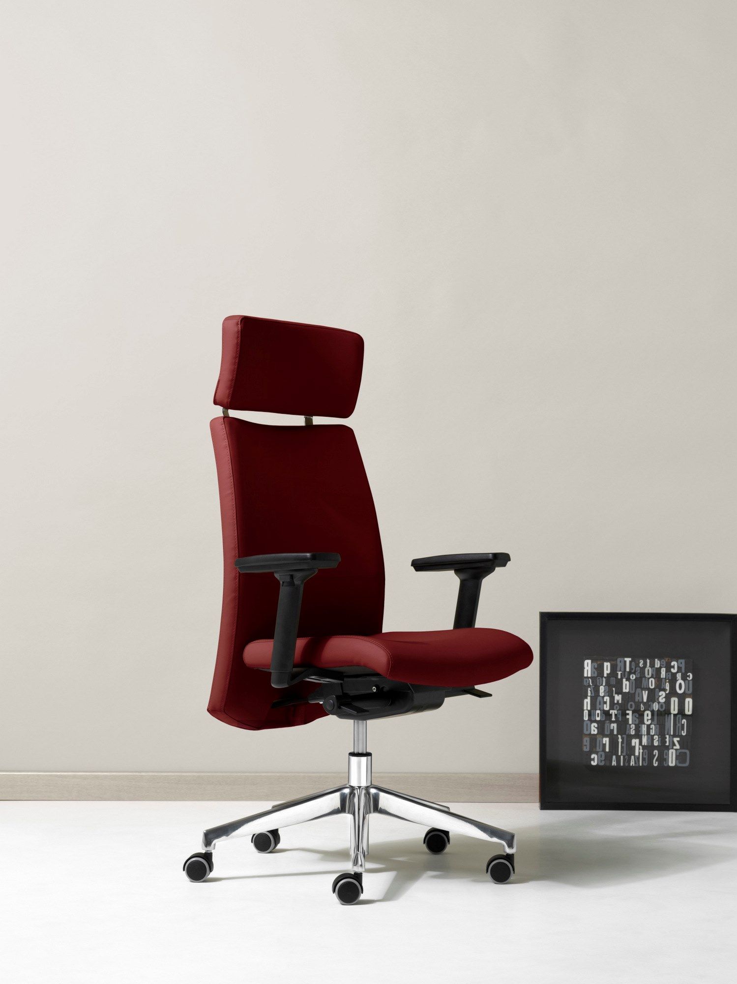 Офисное кресло руководителя из искусственной кожи с 5 спицами Diemme Duke ARCH-00112158 - Вид №3