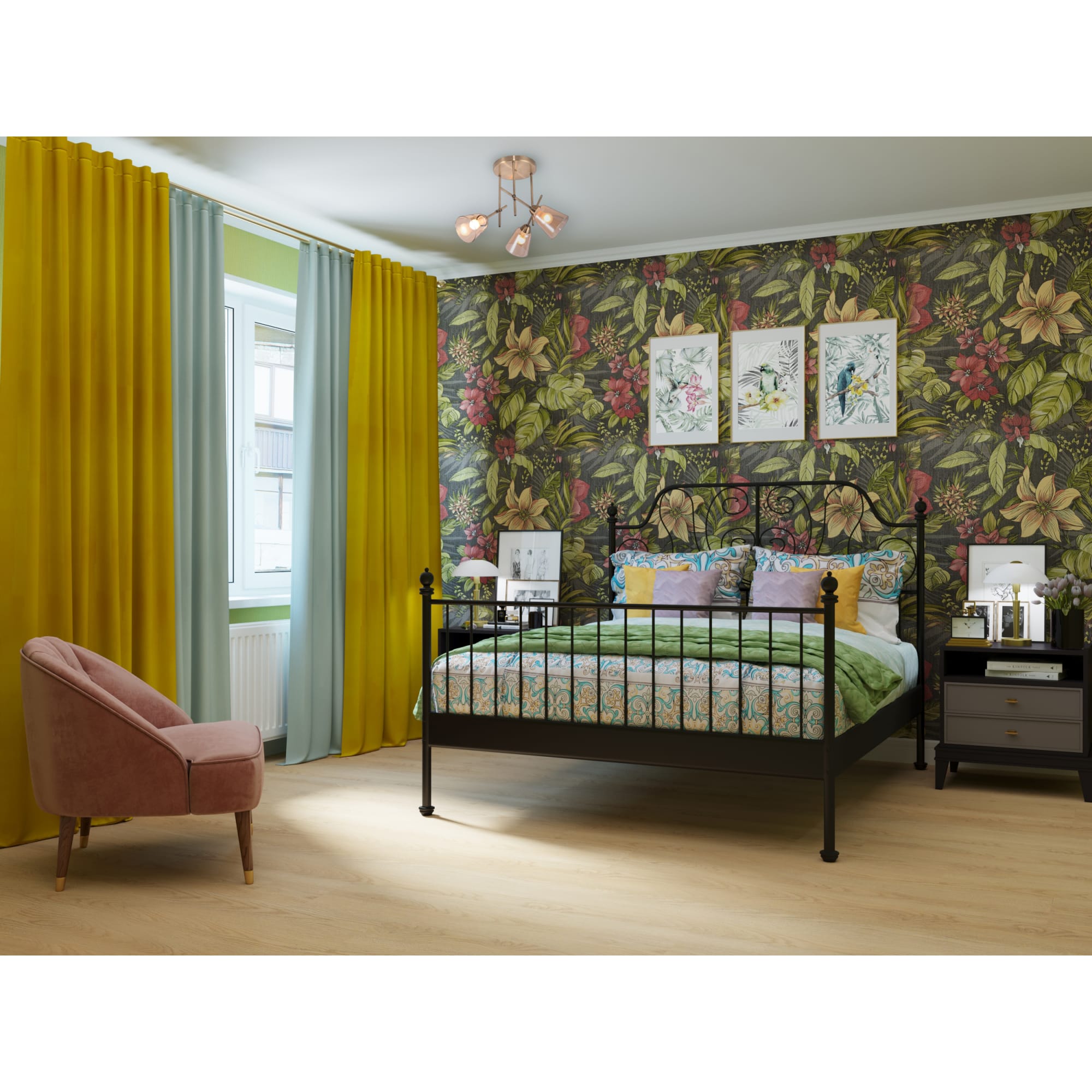 82118771 Покрывало, 200х240 см, полиэстер, цвет оливковый Santreyd  - Вид №5