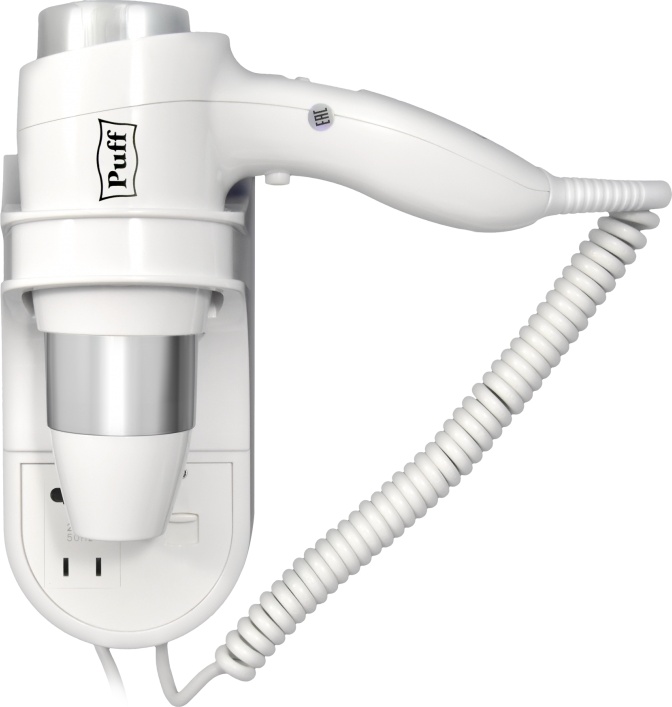 0405.009 Фен для волос с доп розеткой 1600B PUFF  - Вид №2