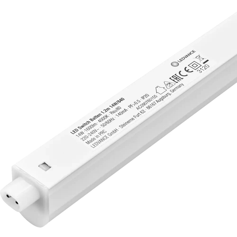 Светильник линейный светодиодный Ledvance LED Switch Batten 1173 мм 14 Вт, холодный белый свет STLM-2041565 - Вид №2
