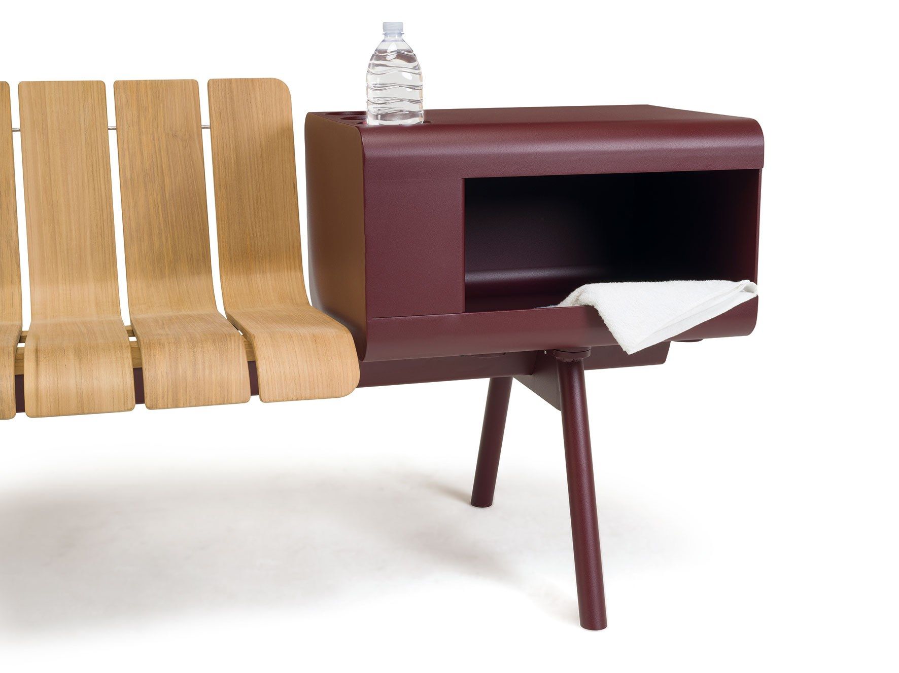 Алюминиевая и деревянная скамья со спинкой Ethimo Ace ARCH-00122616 - Вид №64