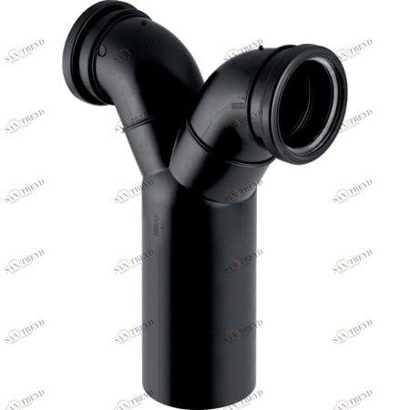 GEBERIT 367.923.16.1 Фановый тройник с вертикальным выпуском Geberit PE 90°, для подвесного унитаза 