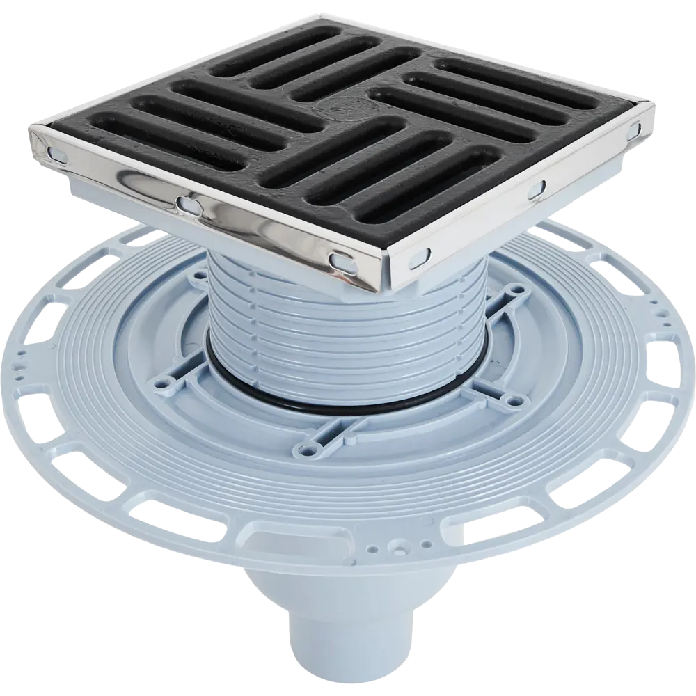 Душевой трап АНИ Пласт с чугунной решеткой 150x150 мм 86395360 STLM-0068510