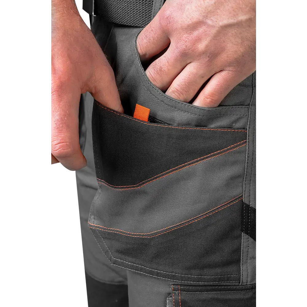 Шорты рабочие Neo Tools хлопок 100% серые размер S рост 175-178 STLM-2065486 - Вид №2