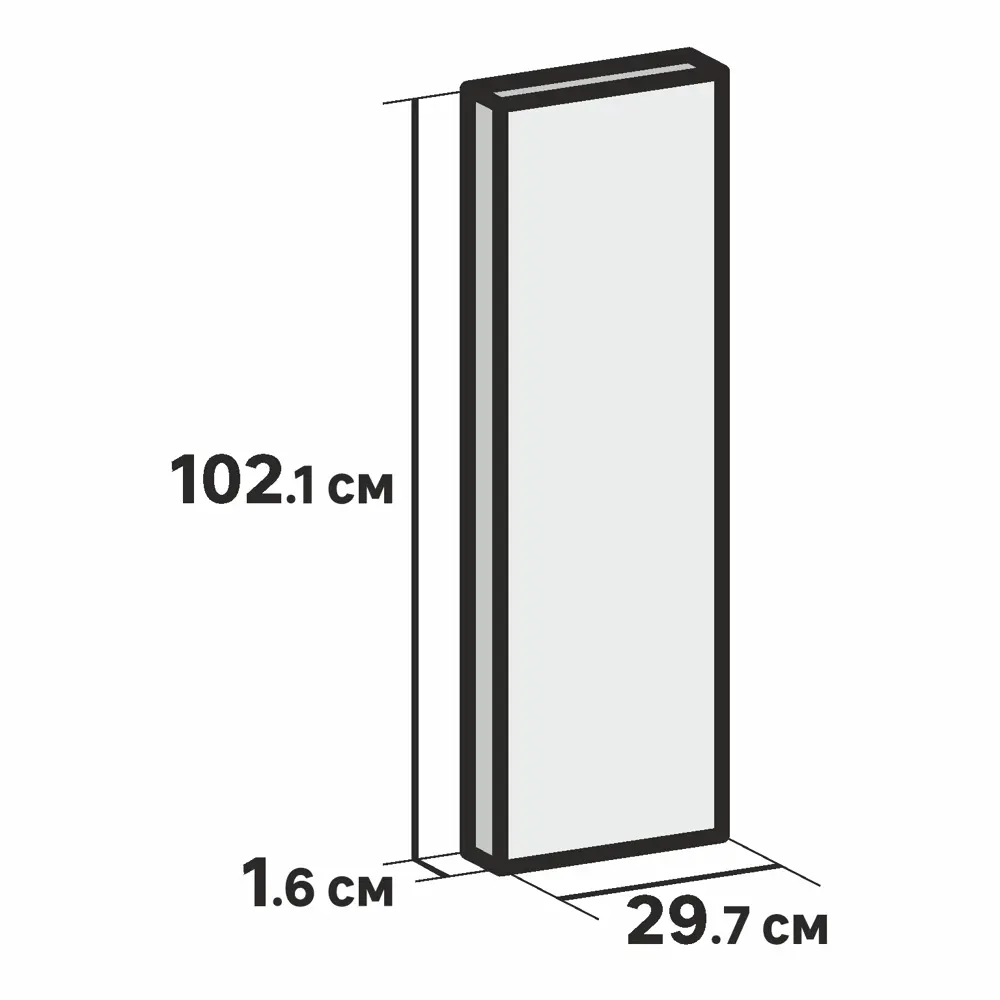 Дверь для шкафа Delinia ID Аша 29.7x102.1 см ЛДСП цвет зелёный STLM-2037430 - Вид №1