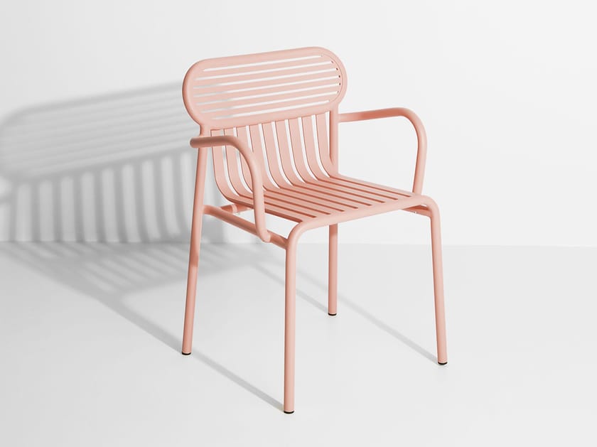 Алюминиевый штабелируемый стул с порошковым покрытием с подлокотниками In Stock Petite Friture ARCH-00002032
