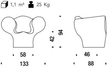 Moroso Кресло полиэтиленовое с подлокотниками Spring sun-id-1428422 - Вид №16