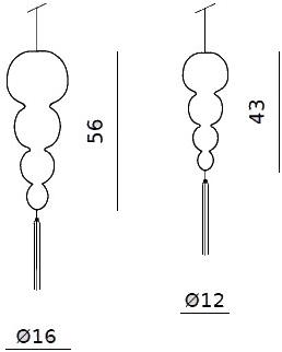 melogranoblu Подвесной светильник из дутого стекла Opera sun-id-1358204 - Вид №4