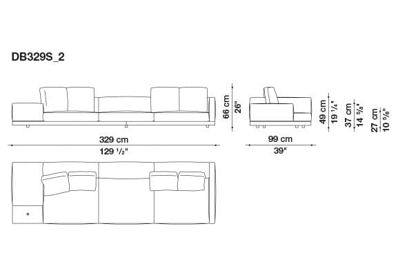 Кожаный диван B&B Italia док ARCH-00106863 - Вид №114