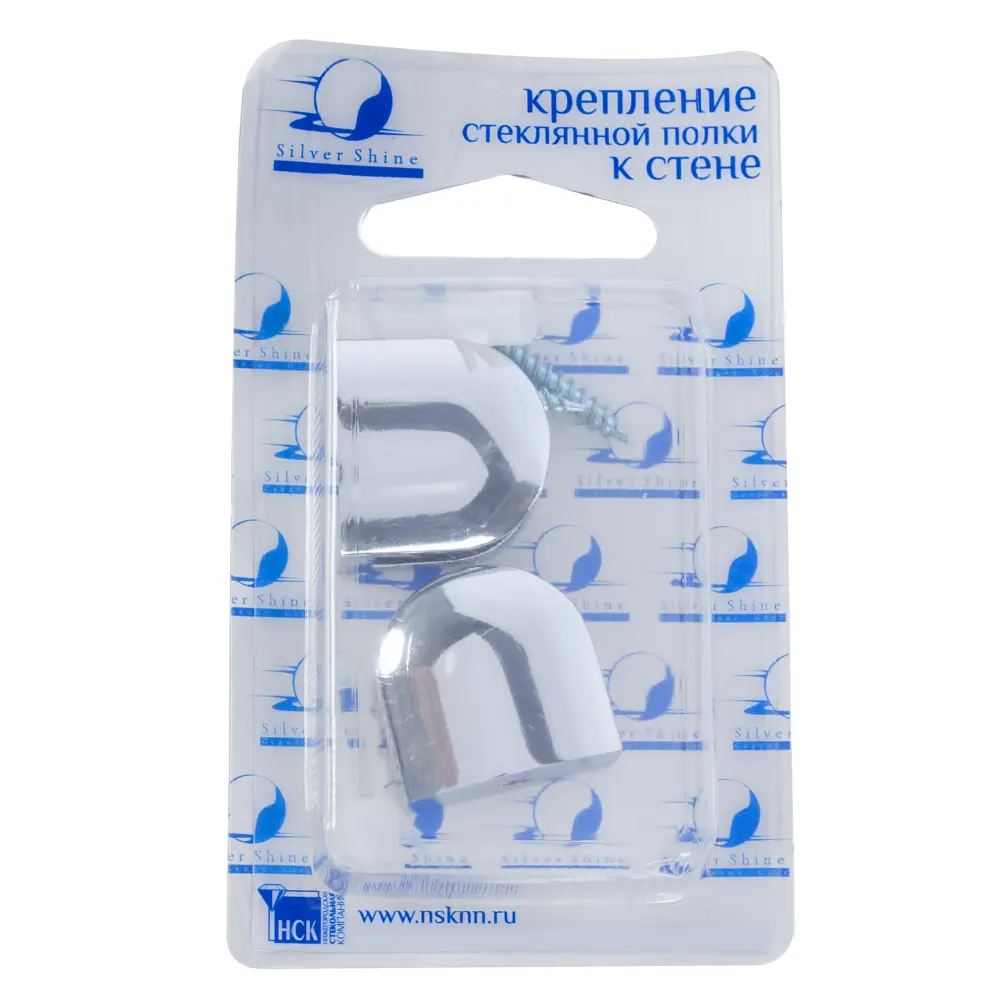 Настенные держатели для стеклянных полок OMEGA GLASS NNP1 хром 14838322 STLM-0005146 - Вид №1