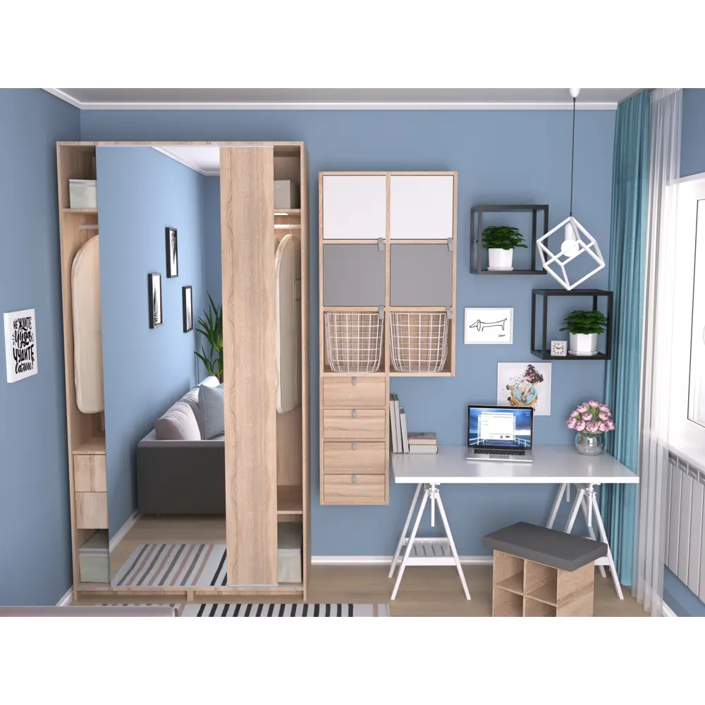 Столешница 120x70x2.8 см хвоя сорт Экстра Santreyd STLM-2200126 - Вид №3