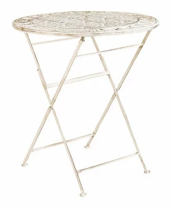 Столик кофейный складной белый антик "Риволи" BYOBJECT  009461 Белый