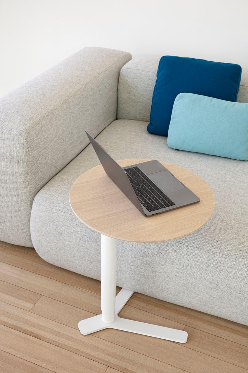 Lapalma Круглый журнальный столик с регулируемой высотой из hpl Yo T80 - Вид №3