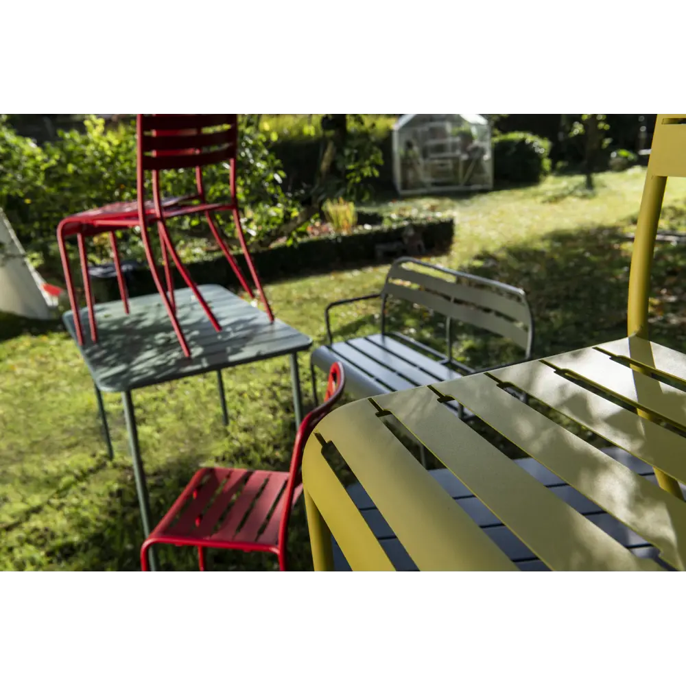 Скамья садовая Café 90x120 см сталь цвет зелёный Santreyd STLM-2207647 - Вид №9