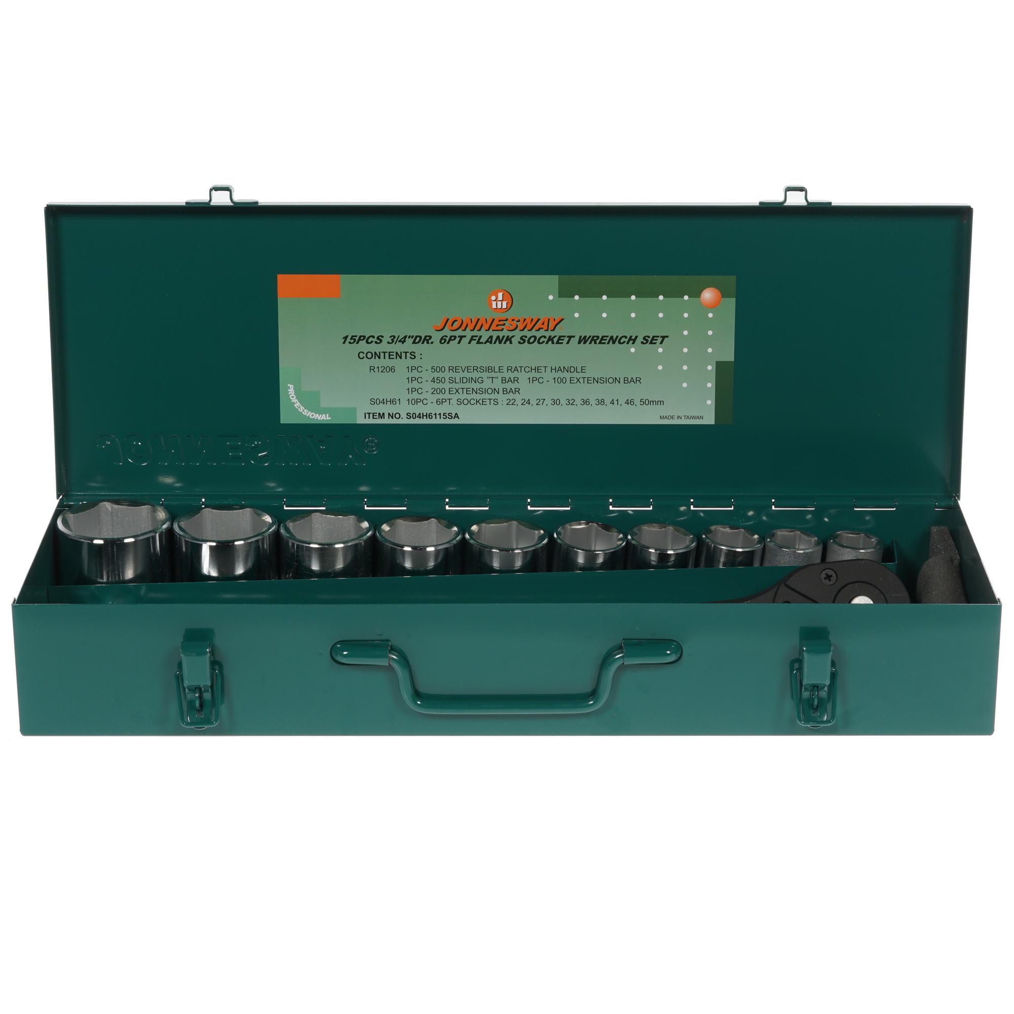 Набор торцевых головок Jonnesway S04H6115SA 1118733 STDN-0105248