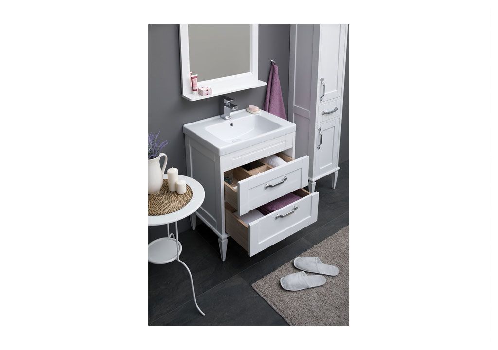 Тумба под раковину Aquanet Денвер 65 белый sun-id-270513 - Вид №6