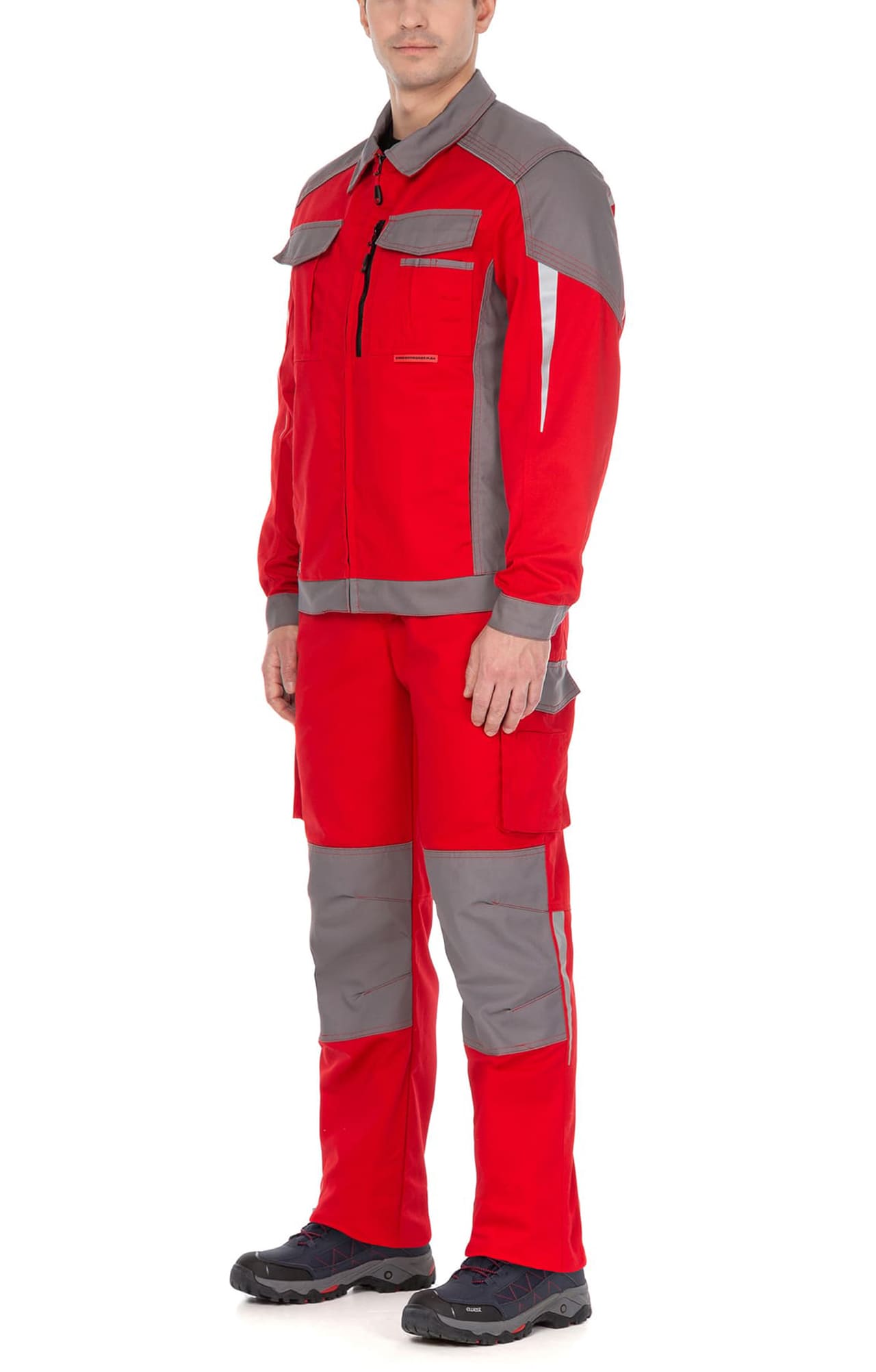 70061 Костюм  NEW красный с серым STATUS  Летняя спецодежда  размер 64-66/170-176  - Вид №9