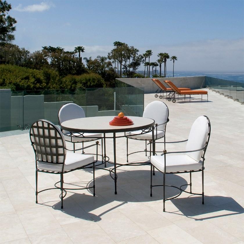 JANUS et Cie Стул-медальон из нержавеющей стали с подлокотниками Amalfi sun-id-1362726 - Вид №10