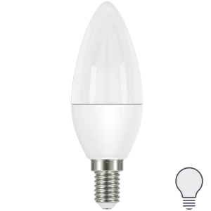 Лампа светодиодная Lexman Candle E14 175-250 В 7 Вт белая 750 лм нейтральный белый свет 82991596 STLM-2082722
