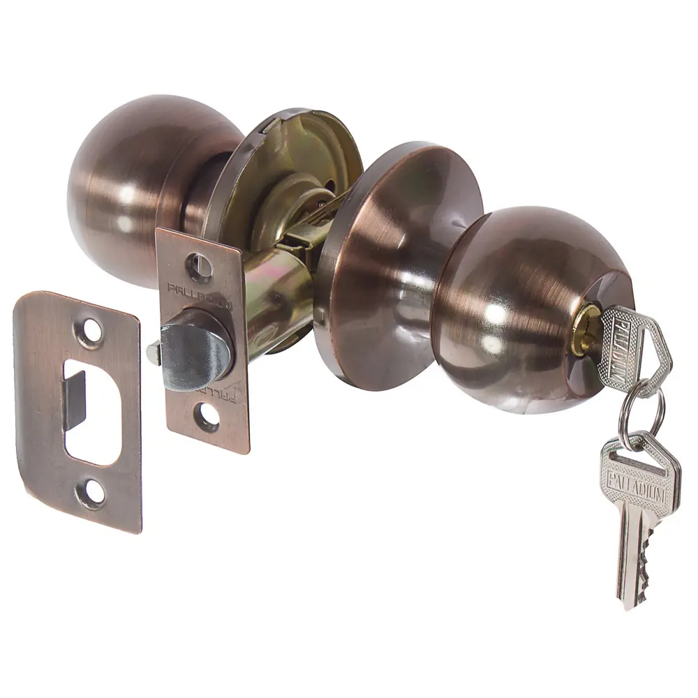 Ручка-кноб 607 AС ET AC, с ключом, цвет античная медь PALLADIUM STLM-2059764 - Вид №1