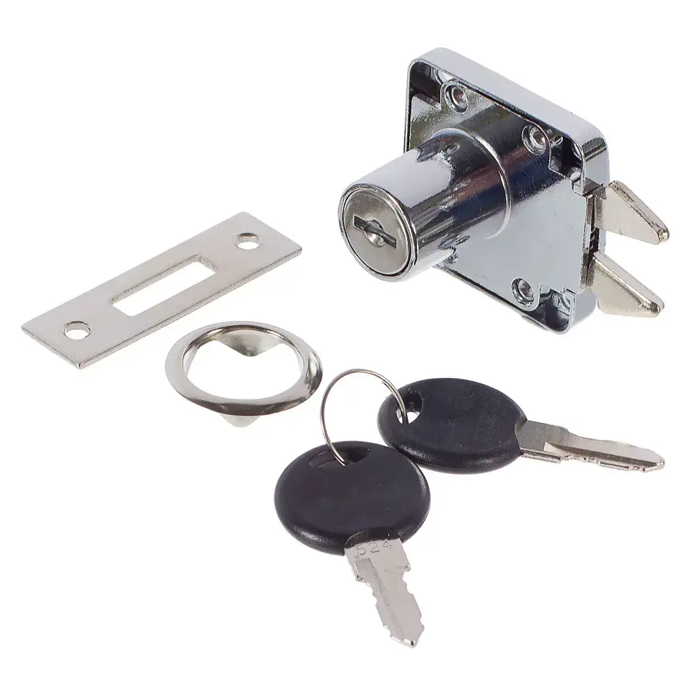 Замок врезной мебельный 19x22 мм хром 2 шт Santreyd STLM-2088348 - Вид №1