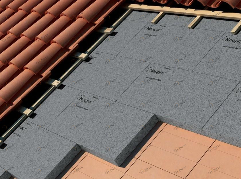 Neopor® by BASF Изоляционная панель Neopor® для деревянной кровли и черепицы sun-id-1474189