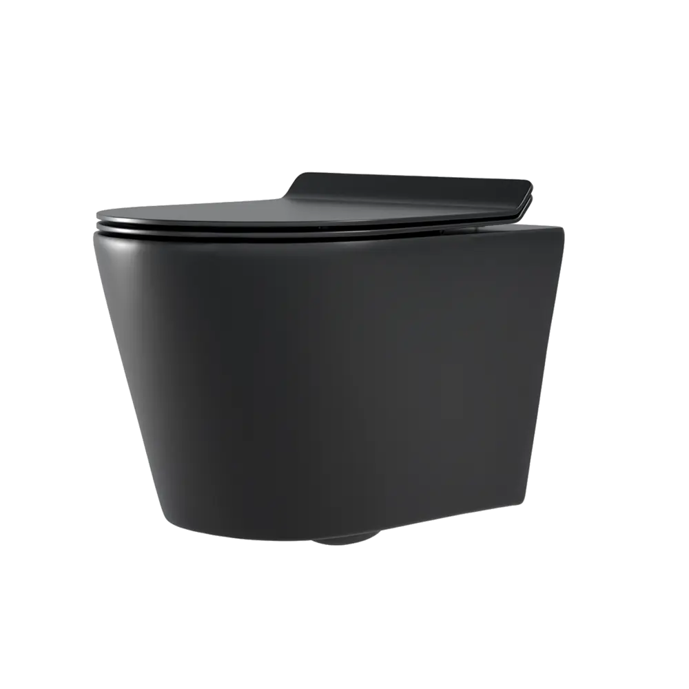 Комплект инсталляция с унитазом Culto Bruno с кнопкой цвет черный матовый STLM-2167035 - Вид №1