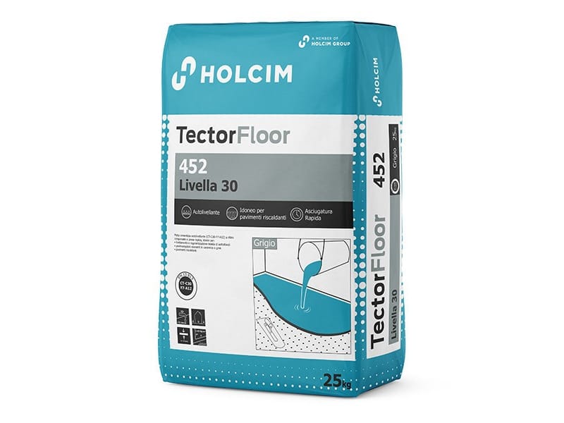 Быстроразъемный самовыравнивающийся раствор для нанесения высокой толщины Holcim Italia Tector ARCH-00015057