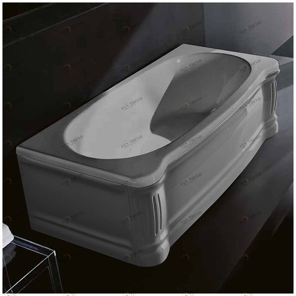 Ванна Gruppo treesse New Classic VTL-V6770-DX-SE серая прямоугольная правая VTLV6770DXSE